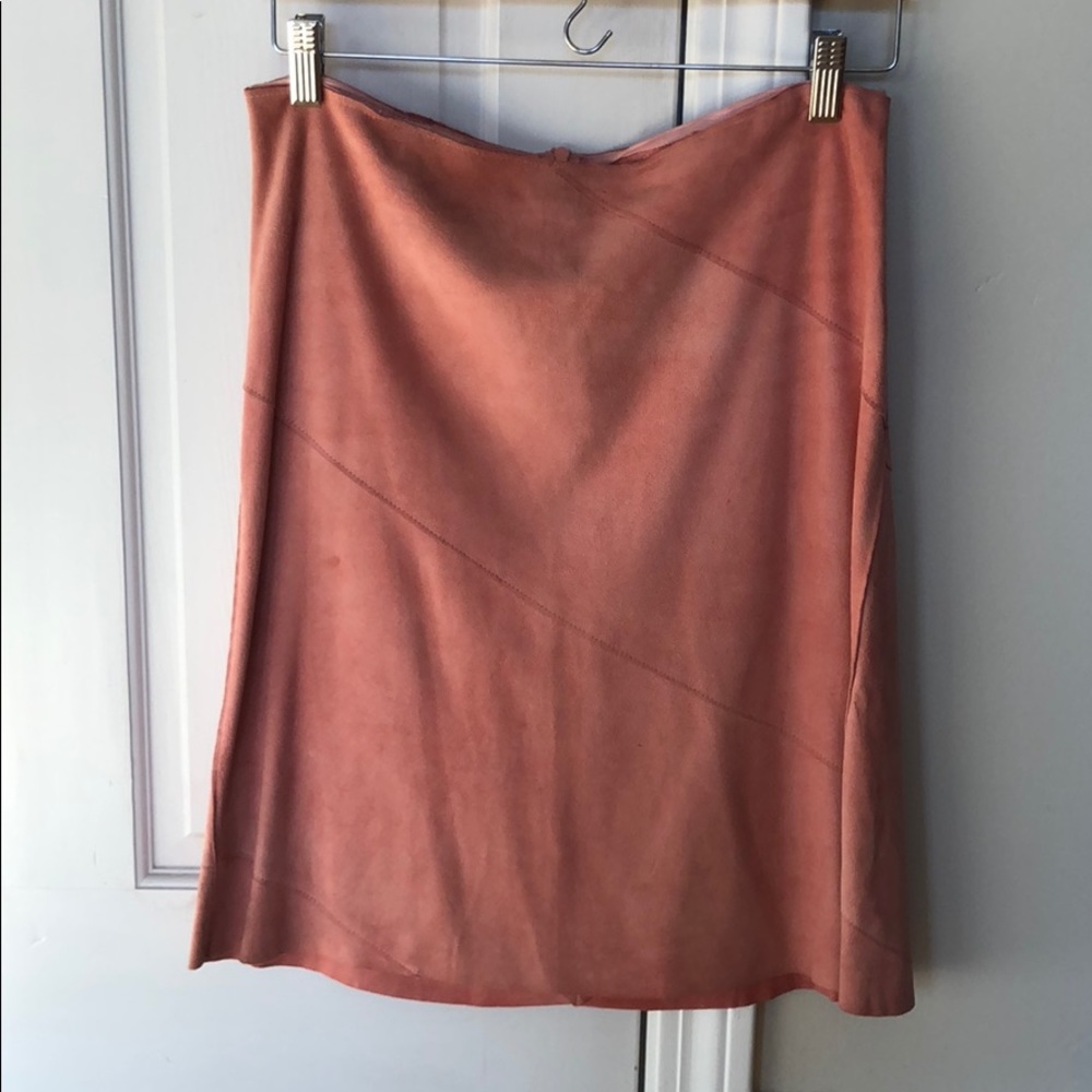 Laundry suede skirt